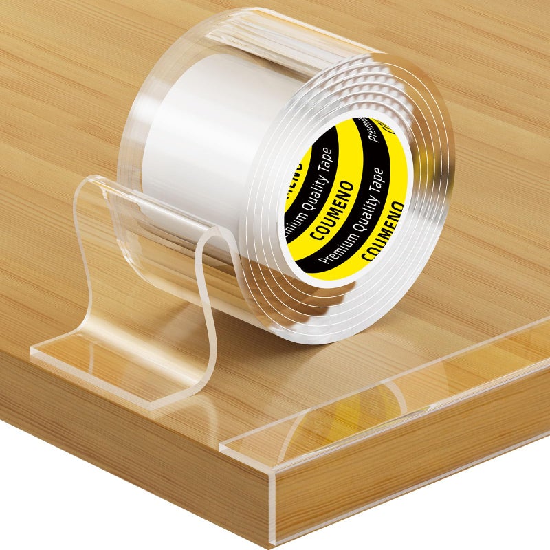 COUMENO Clear Edge Protector Safe Corner Protector  Anti-Sharp Edge Protector  for Furniture  Drawers  Tables  Cabinets1.57inX16.4FT - Image 1